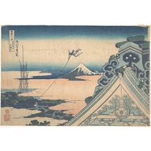 葛飾北斎: Honganji at Asakusa in Edo (Tôto Asakusa Honganji), from the series Thirty-six Views of Mount Fuji (Fugaku sanjûrokkei) - メトロポリタン美術館