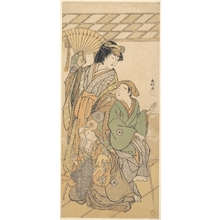 勝川春好: The Fourth Iwai Hanshiro in three roles of the shosa 