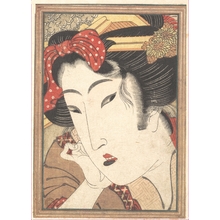 渓斉英泉: Rejected Geisha from Passions Cooled by Springtime Snow - メトロポリタン美術館