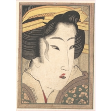 渓斉英泉: Head of a Beauty - メトロポリタン美術館