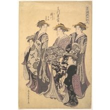 Hosoda Eishi: Courtesan District of Edo - Metropolitan Museum of Art