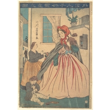 Utagawa Yoshikazu: A Foreigner Enjoying Her Children - Metropolitan Museum of Art