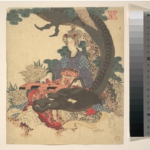 Yashima Gakutei: Benzaiten ni Ryu - Metropolitan Museum of Art