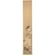 鈴木春信: An Oiran Seated upon a Bed, Writing a Letter - メトロポリタン美術館