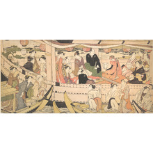 鳥居清長: Pleasure Boat on the Sumida River - メトロポリタン美術館