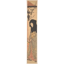 鳥居清長: A Young Woman with a Black Hood - メトロポリタン美術館