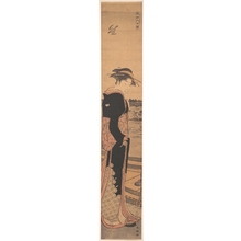 Katsukawa Shuncho: Young Lady by the Shore - Metropolitan Museum of Art