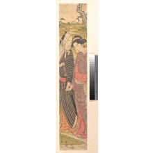 Hosoda Eishi: A Man and a Girl Walking in the Rice Fields - Metropolitan Museum of Art