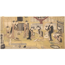 Utagawa Toyokuni I: The Fan Shop Eijudo - Metropolitan Museum of Art