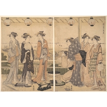Utagawa Toyokuni I: The Four Seasons in Southern Edo: A Summer Scene (Minami shiki; Natsu [no] kei) - Metropolitan Museum of Art