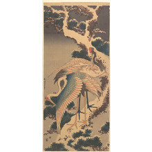 Katsushika Hokusai: Cranes on Branch of Snow-covered Pine - Metropolitan Museum of Art