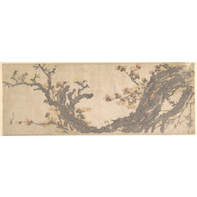 Katsushika Hokusai: Ancient Plum Tree in Bloom - Metropolitan Museum of Art