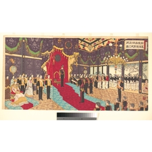 安達吟光: View of the Issuance of the State Constitution in the State Chamber of the New Imperial Palace - メトロポリタン美術館