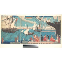 Utagawa Sadahide: Sailing from a California Port - Metropolitan Museum of Art