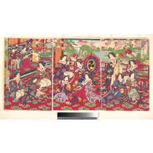 Utagawa Fusatane: Spring Scenery; Melody of a Musical Performance - Metropolitan Museum of Art