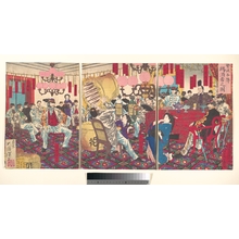 Tsukioka Yoshitoshi: Police Superintendant's Party: A Gift of Food and Drink - Metropolitan Museum of Art