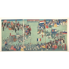 歌川貞秀: Picture of a Parade of the Five Nations - メトロポリタン美術館