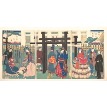 Utagawa Sadahide: Foreign Merchant's House in Yokohama - Metropolitan Museum of Art