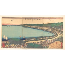 歌川貞秀: Daimyo's Processions Passing along the Tôkaidô - メトロポリタン美術館