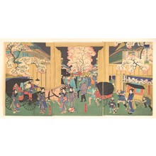 Utagawa Yoshitora: Cherries at Night at New Shimabara - Metropolitan Museum of Art