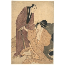 Kitagawa Utamaro: Parting of Lovers: Courtesan and Her Lover - Metropolitan Museum of Art