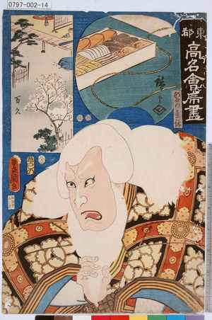 Utagawa Kunisada: 「東都高名会席尽」「髭の意休」 - Tokyo Metro Library 