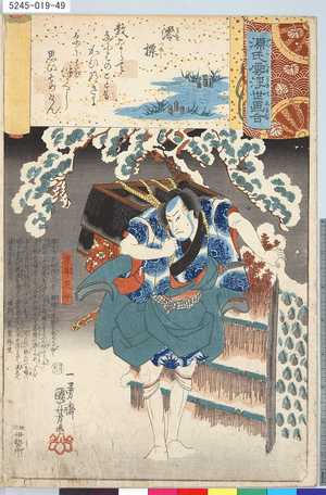 Utagawa Kuniyoshi: 「源氏雲浮世画合」 「澪標」「下部淀平」 - Tokyo Metro Library 