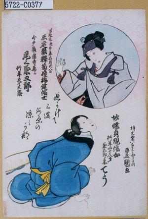 Utagawa Kunisada: 「尾上菊五郎」「菊五郎妻てう」 - Tokyo Metro Library 