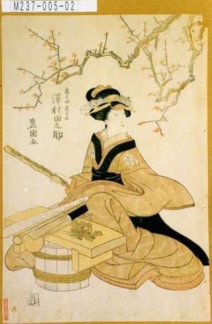 Utagawa Toyokuni I: 「鬼王妹月さよ 沢村田之助」 - Tokyo Metro Library 