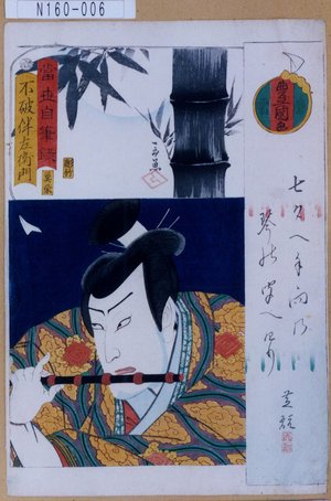 Utagawa Kunisada: 「当世自筆鏡」「不破伴左衛門」 - Tokyo Metro Library 