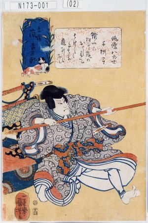 Utagawa Kuniyoshi: 「俳優八犬士」「素藤 嵐吉三郎」 - Tokyo Metro Library 