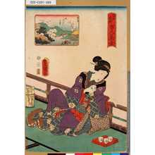 Utagawa Kunisada: 「江戸名所百人美女」 「日くらしの里」 - Tokyo Metro Library 