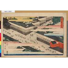 Utagawa Hiroshige: 「江戸名所」 「霞かせき」 - Tokyo Metro Library 