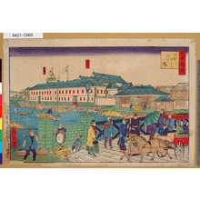 Utagawa Hiroshige III: 「東京名所」「日本はし江戸橋」 「驛逓局」「第一銀行」 - Tokyo Metro Library 