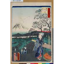 Utagawa Kunisada: 「江戸自慢三十六興」 「目黒行人坂富士」 - Tokyo Metro Library 