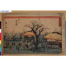 Utagawa Hiroshige: 「江戸名所」 「亀戸梅屋鋪」 - Tokyo Metro Library 