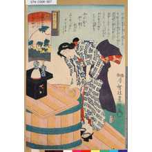 Utagawa Kunisada: 「意勢固世身見立十二直」 「除」「文月の晒井」「暦中段つくし」 - Tokyo Metro Library 