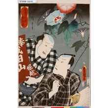 Utagawa Kunisada: 「当盛六花撰 牽牛花」 - Tokyo Metro Library 