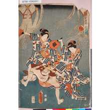 Utagawa Kunisada: 「源氏十二ヶ月之内」 「孟秋」 - Tokyo Metro Library 