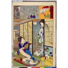 Toyohara Chikanobu: 「名誉色咲分」 「稲本楼内 小太夫」「仲之町 たか」 - Tokyo Metro Library 