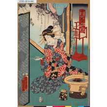 Utagawa Kunisada II: 「当盛美人揃之内」 「[しんさがみや、とこ]」 - Tokyo Metro Library 