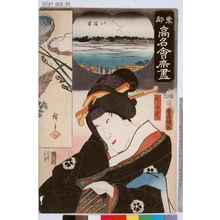 Utagawa Kunisada: 「東都高名会席尽」「お千代」 - Tokyo Metro Library 
