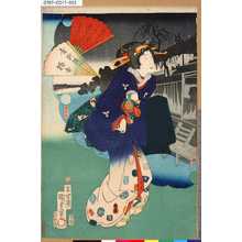 Utagawa Kunisada II: 「たうせいこのみすかたのあつらへ」 「青柳楼梅吉」 - Tokyo Metro Library 