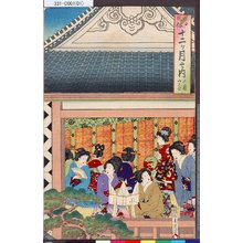 Toyohara Chikanobu: 「江戸風俗十二ヶ月之内」 「六月山王祭」 - Tokyo Metro Library 