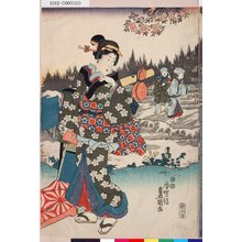 Japanischer Druck "-" von Utagawa Toyokuni III, 歌川豊国〈3〉 (豊国<3>)