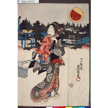 Utagawa Kunisada: 「東都名所遊観」 「衣更着」「真崎」 - Tokyo Metro Library 