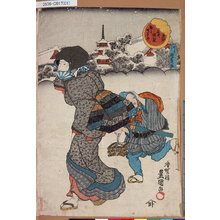 Utagawa Kunisada: 「東都名所遊観」 「極月」「浅草市」 - Tokyo Metro Library 