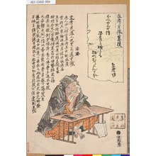 渡辺華山: 「支考肖像真跡」 - 東京都立図書館