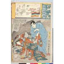 Utagawa Kuniyoshi: 「源氏雲拾遺」 「桜人」「清玄」「さくら姫」 - Tokyo Metro Library 