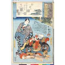 Utagawa Kuniyoshi: 「源氏雲浮世画合」 「三十四」「若菜上」「十郎祐成」「小林朝比奈」 - Tokyo Metro Library 